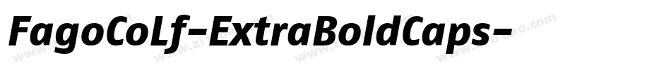 FagoCoLf-ExtraBoldCaps字体转换