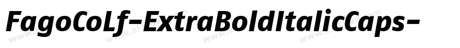 FagoCoLf-ExtraBoldItalicCaps字体转换