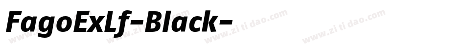 FagoExLf-Black字体转换