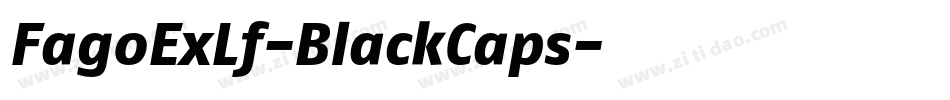 FagoExLf-BlackCaps字体转换