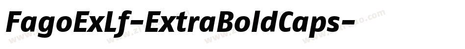 FagoExLf-ExtraBoldCaps字体转换