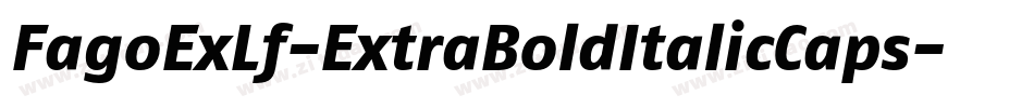 FagoExLf-ExtraBoldItalicCaps字体转换
