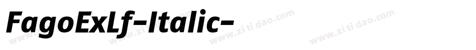 FagoExLf-Italic字体转换