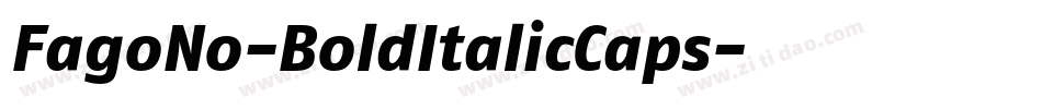 FagoNo-BoldItalicCaps字体转换