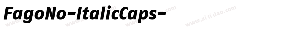 FagoNo-ItalicCaps字体转换