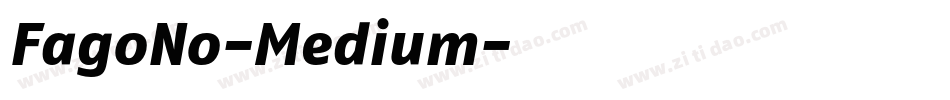 FagoNo-Medium字体转换