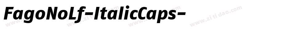 FagoNoLf-ItalicCaps字体转换