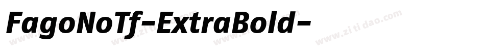 FagoNoTf-ExtraBold字体转换