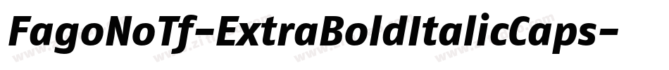 FagoNoTf-ExtraBoldItalicCaps字体转换