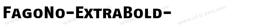 FagoNo-ExtraBold字体转换