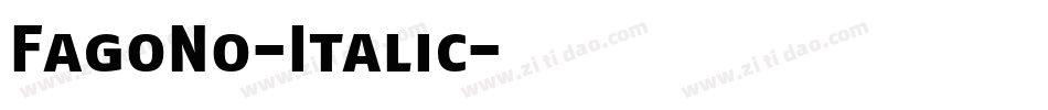 FagoNo-Italic字体转换