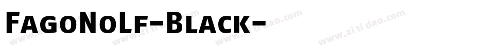 FagoNoLf-Black字体转换