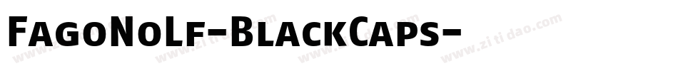 FagoNoLf-BlackCaps字体转换
