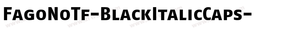 FagoNoTf-BlackItalicCaps字体转换