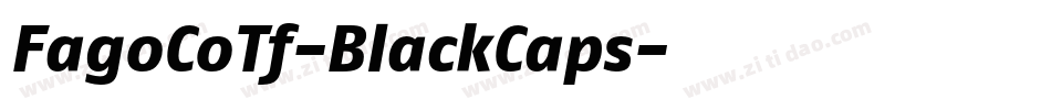 FagoCoTf-BlackCaps字体转换