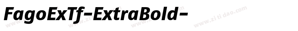 FagoExTf-ExtraBold字体转换