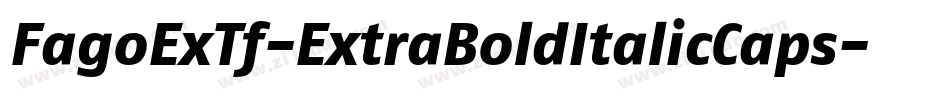 FagoExTf-ExtraBoldItalicCaps字体转换