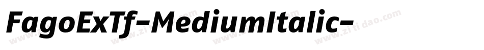 FagoExTf-MediumItalic字体转换