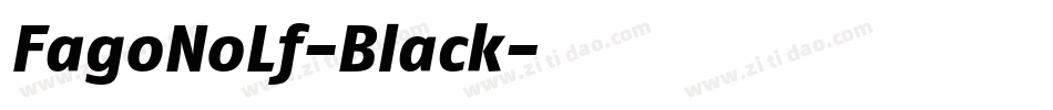 FagoNoLf-Black字体转换