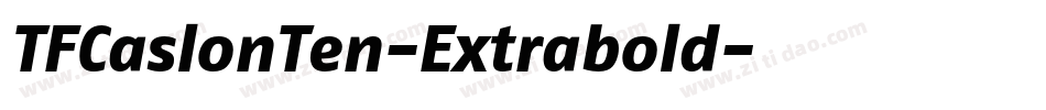 TFCaslonTen-Extrabold字体转换
