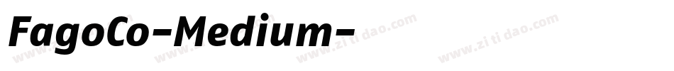 FagoCo-Medium字体转换