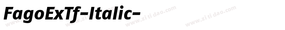FagoExTf-Italic字体转换