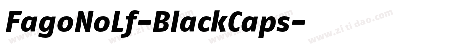 FagoNoLf-BlackCaps字体转换
