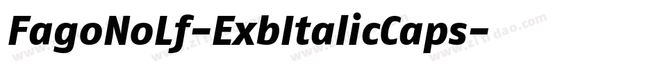 FagoNoLf-ExbItalicCaps字体转换