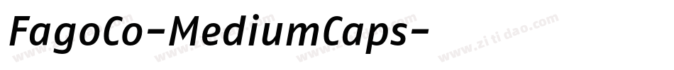 FagoCo-MediumCaps字体转换