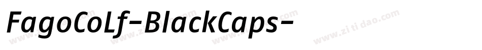 FagoCoLf-BlackCaps字体转换