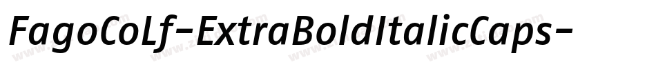 FagoCoLf-ExtraBoldItalicCaps字体转换
