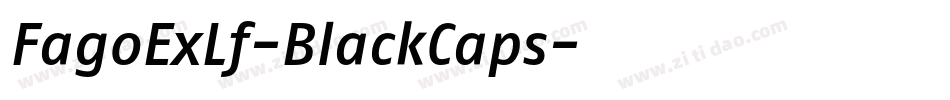 FagoExLf-BlackCaps字体转换