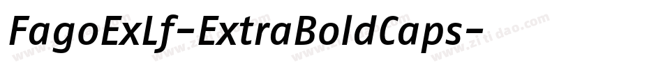 FagoExLf-ExtraBoldCaps字体转换