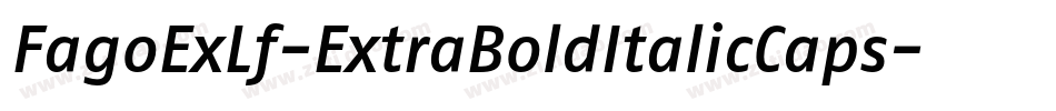 FagoExLf-ExtraBoldItalicCaps字体转换