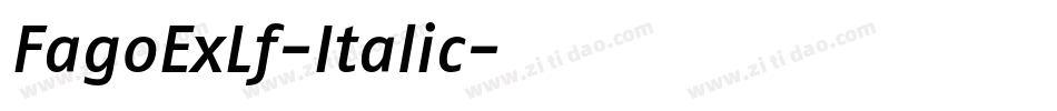 FagoExLf-Italic字体转换
