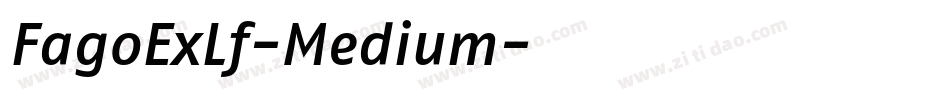 FagoExLf-Medium字体转换