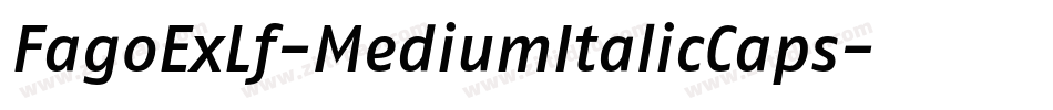 FagoExLf-MediumItalicCaps字体转换