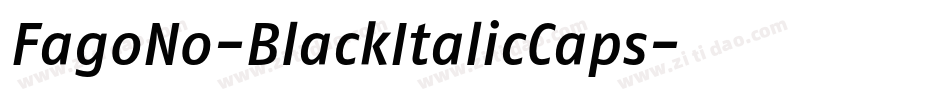 FagoNo-BlackItalicCaps字体转换