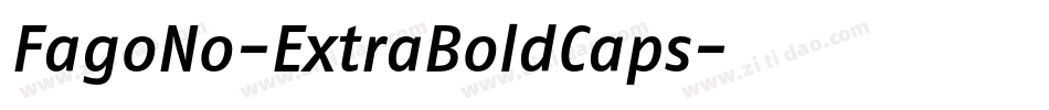 FagoNo-ExtraBoldCaps字体转换