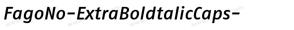 FagoNo-ExtraBoldtalicCaps字体转换