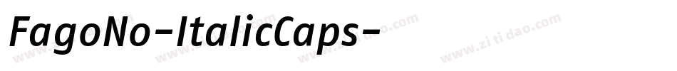 FagoNo-ItalicCaps字体转换