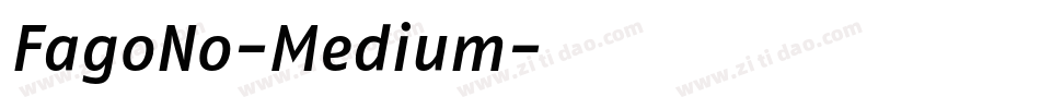 FagoNo-Medium字体转换