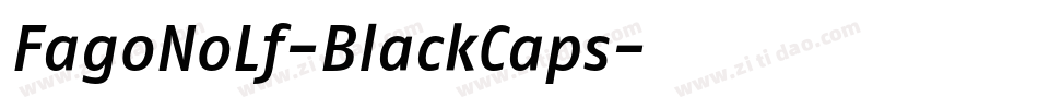 FagoNoLf-BlackCaps字体转换