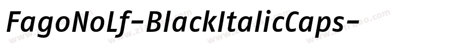 FagoNoLf-BlackItalicCaps字体转换