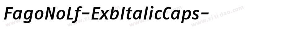 FagoNoLf-ExbItalicCaps字体转换