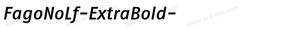 FagoNoLf-ExtraBold字体转换