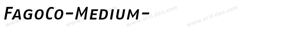 FagoCo-Medium字体转换