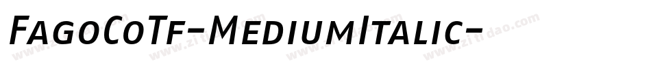 FagoCoTf-MediumItalic字体转换