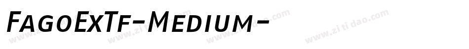 FagoExTf-Medium字体转换