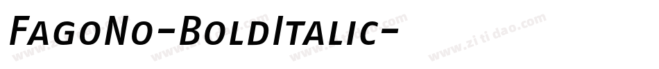 FagoNo-BoldItalic字体转换